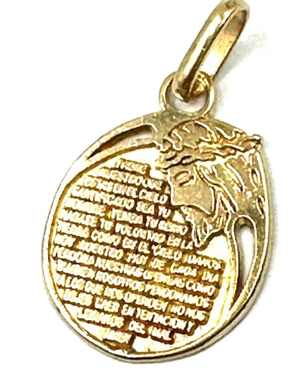 10k Yellow Gold Prayer Pendant / Charm